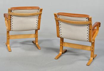 FÅTÖLJER, ett par, Westnofa Furniture, Norge, 1900-talets andra hälft.