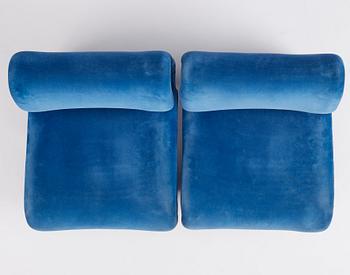 Jan Ekselius, a pair of lounge chairs, 'Etcetera', J.O. Carlssons Möbel AB, Vetlanda, 1960-70s.