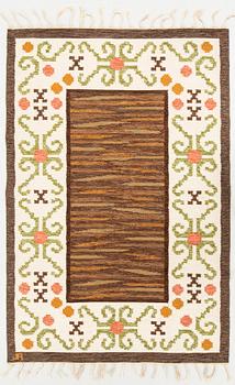 Rug, flat weave, approx. 224 x 136 cm.
