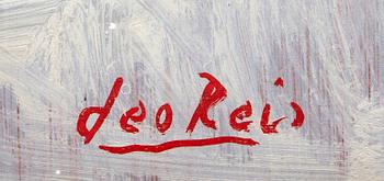 Leo Reis, olja på pannå signerad.