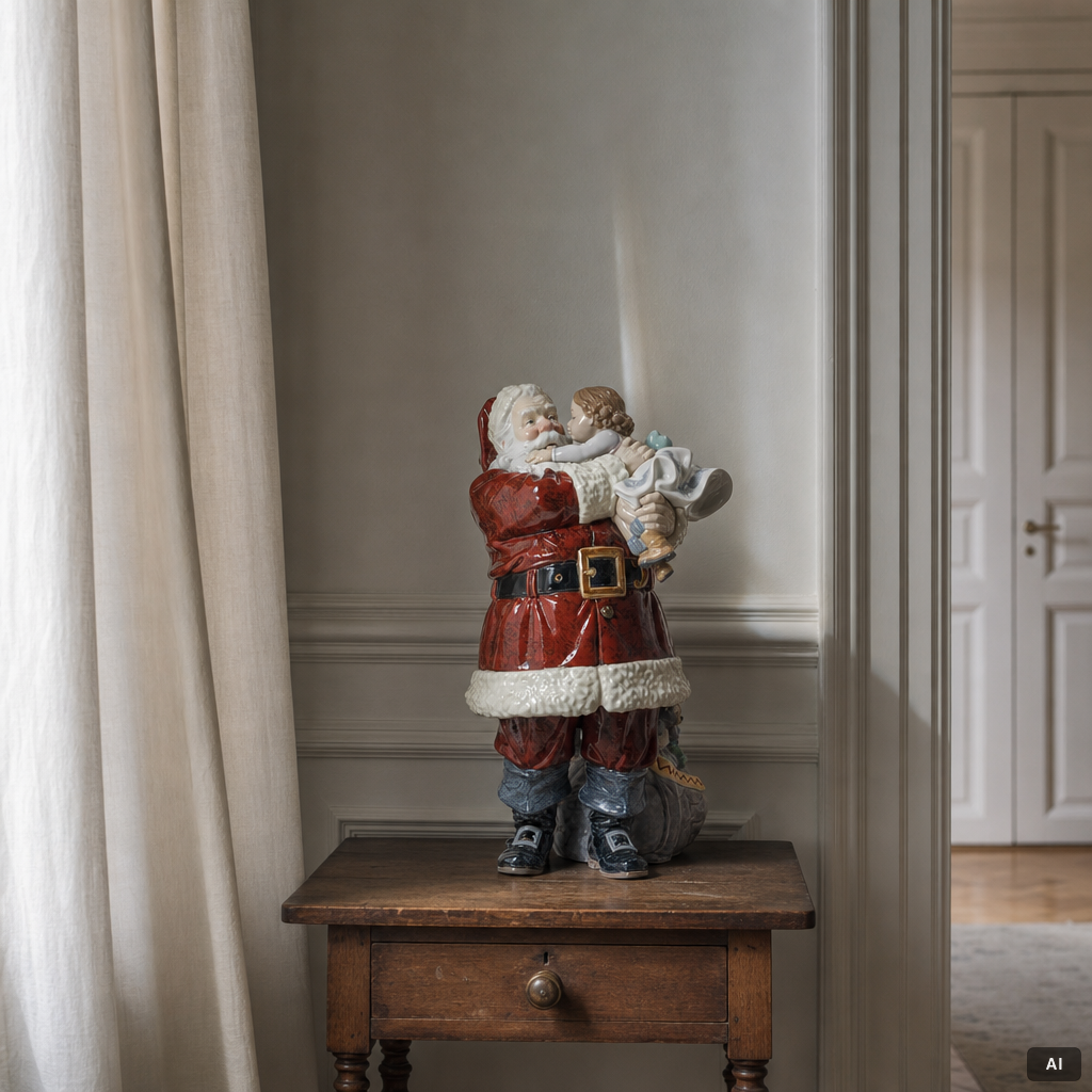 José Santaeulalia, figurine, "Santa, I've Been Good!", Lladró, Spain.