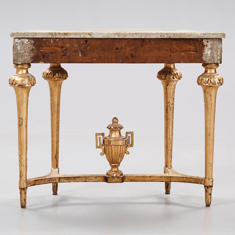 A Gustavian late 18th century console table.