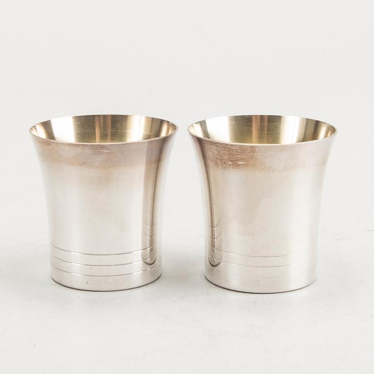12 silver cups, including Tore Eldh, Ceson and GAB, 1960/70's.