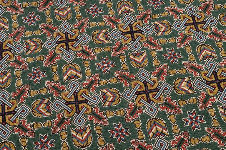 A cross-stitch embroidery bed cover, Scania c.. 188 x 160 cm, Scania, around 1900.