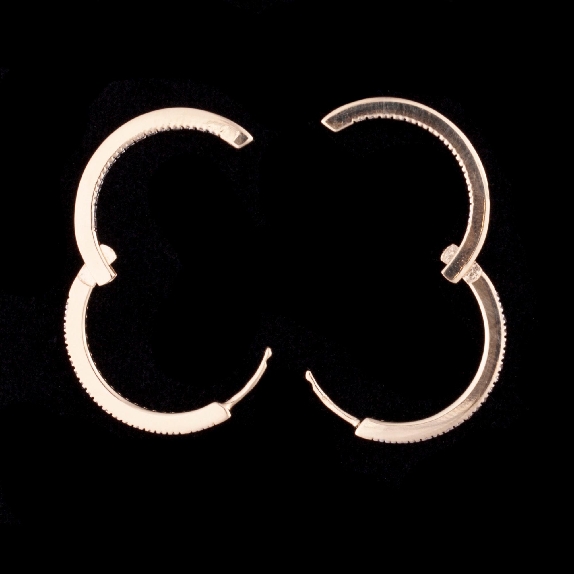 ÖRHÄNGEN, 14K guld, diamanter. Vikt ca 6,8 g.