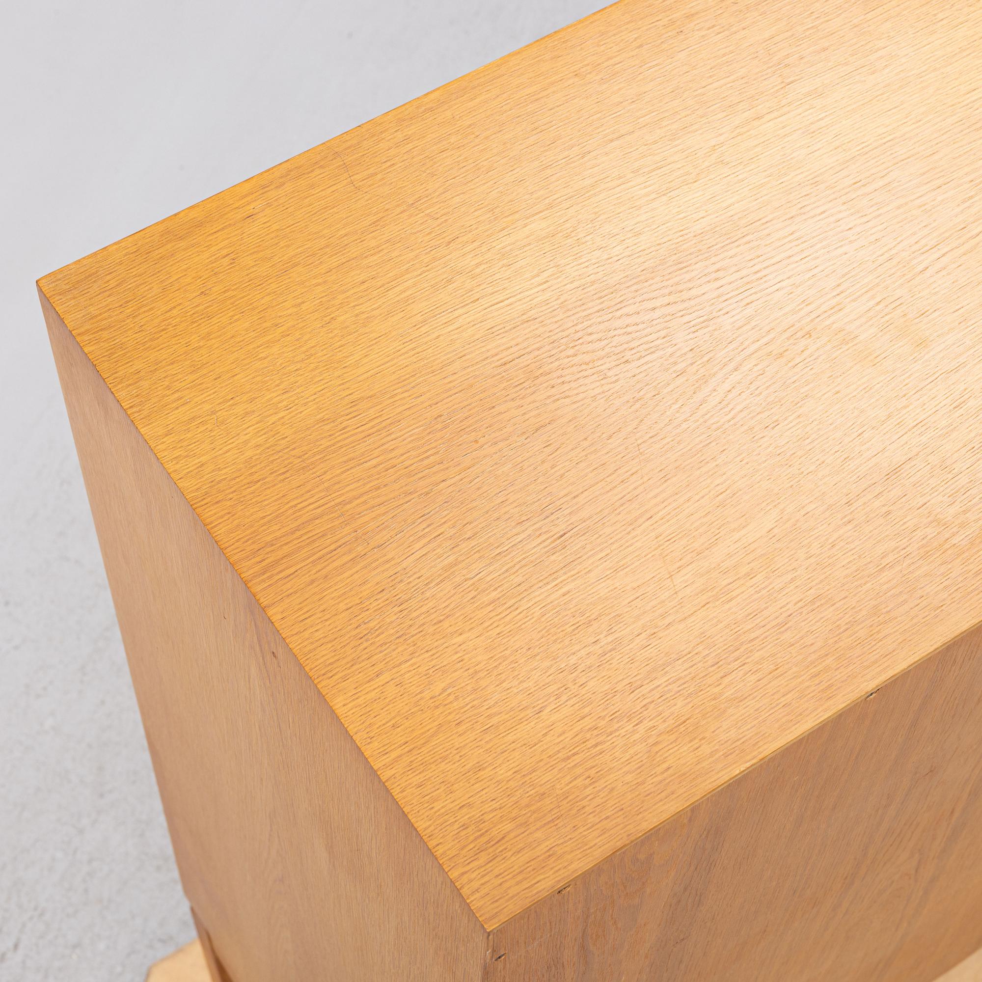An oak cabinet, second half of the 20th century.