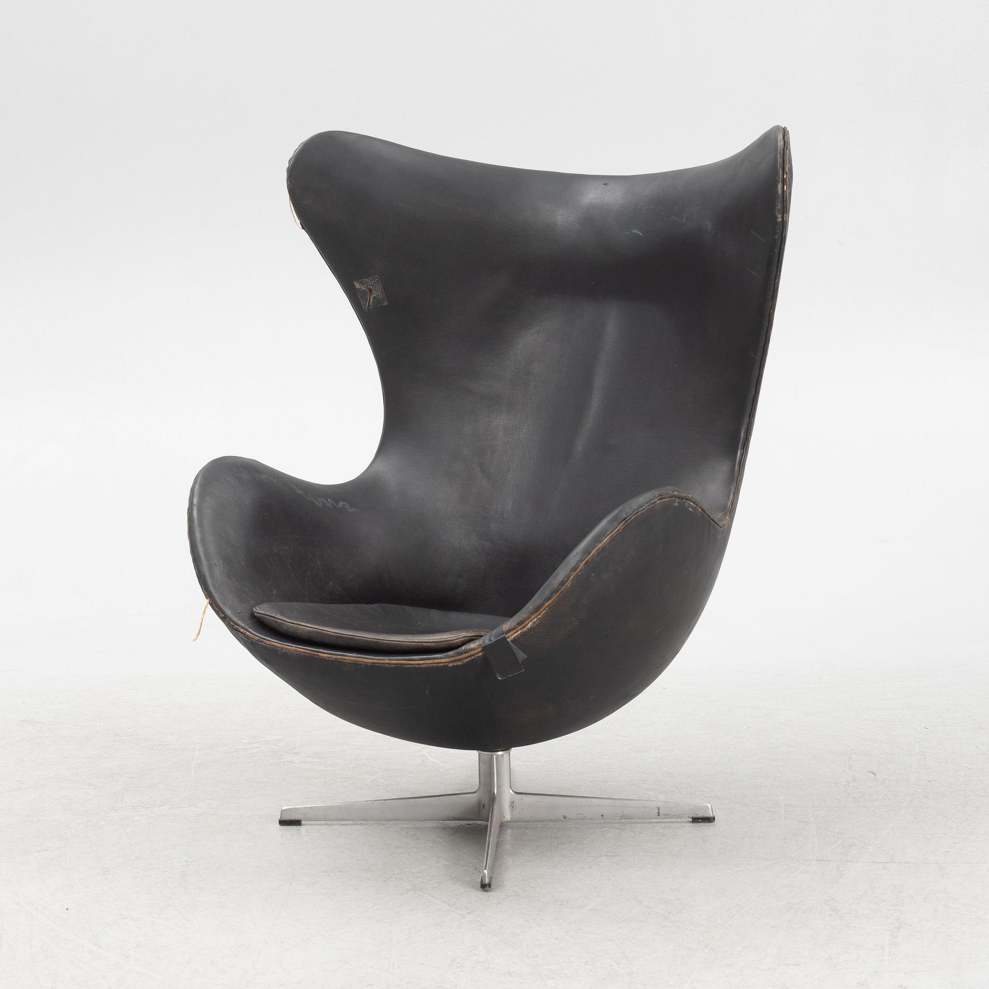 Arne Jacobsen, fåtölj, "Ägget", Fritz Hansen, Danmark.