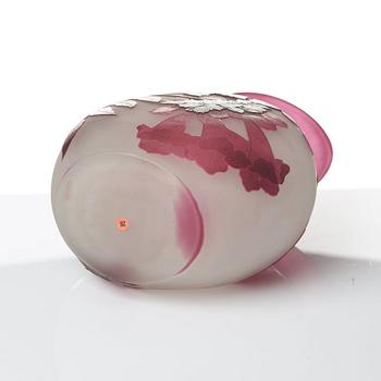 Emile Gallé, an Art Nouveau cameo glass vase, Nancy France.