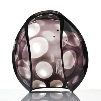 Lena Bergström, skål, glas, Orrefors Gallery, limited edition, 2004.