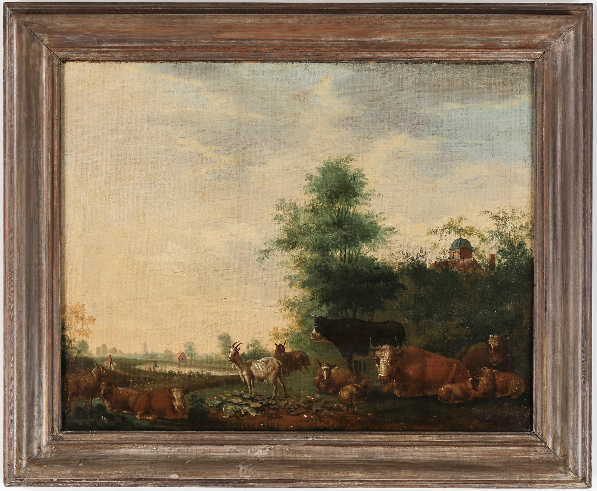 OKÄND KONSTNÄR, olja på duk, ej signerad, 1700-tal.