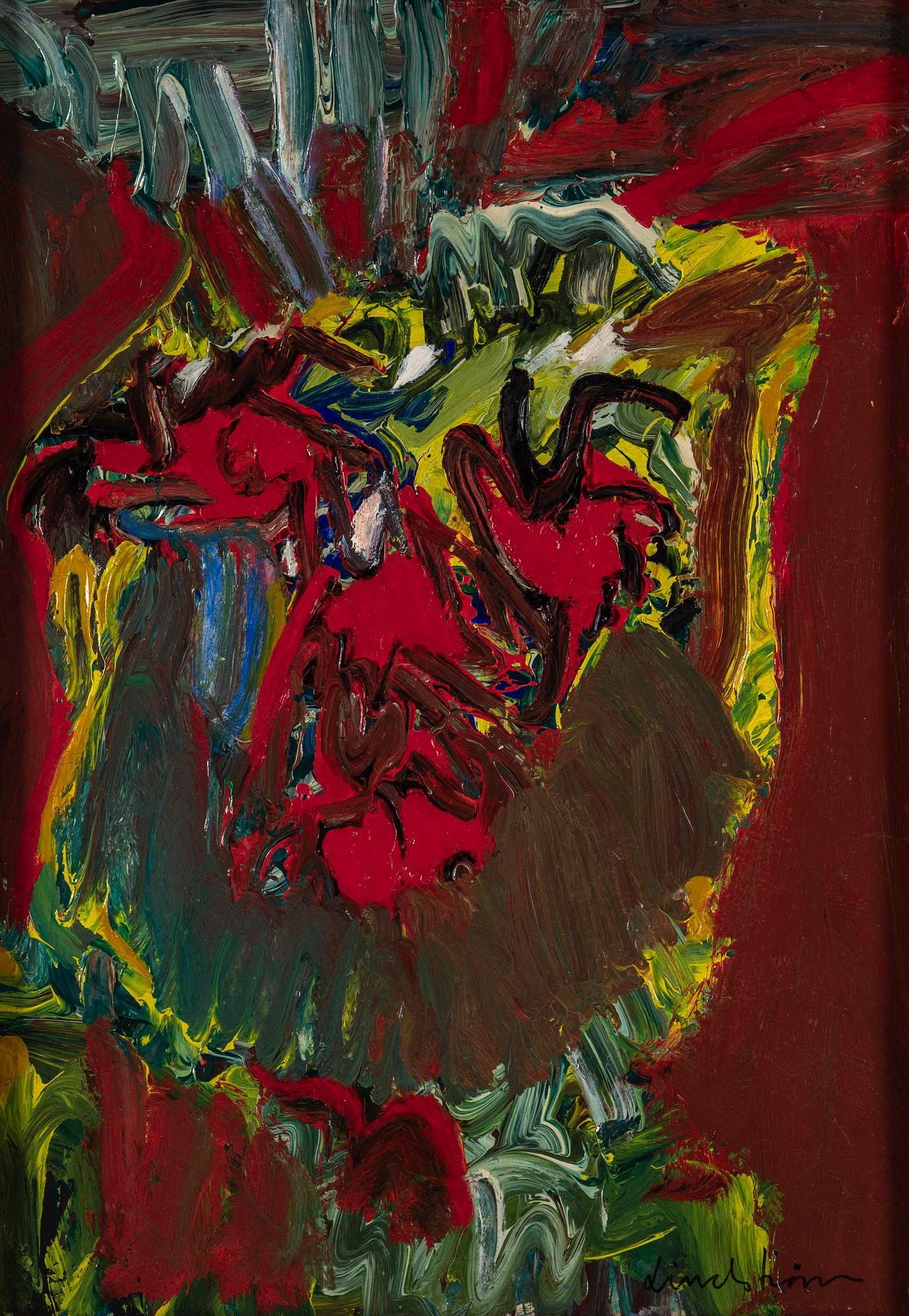 Bengt Lindström, acrylic on panel, signed.