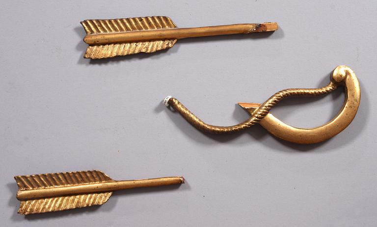 SPEGELLAMPETTER, ett par, empir, 1800-talets första hälft.