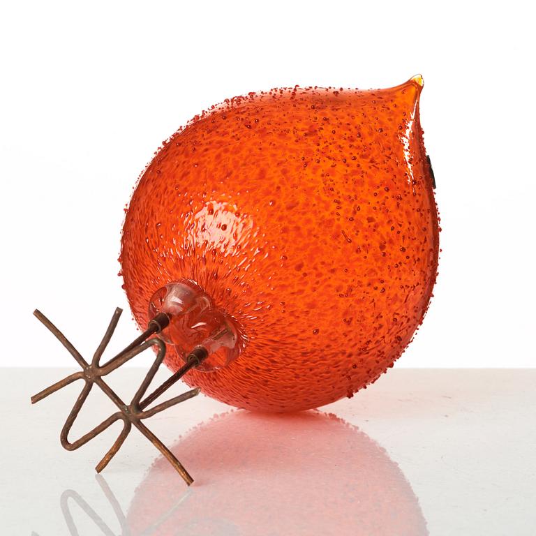 Peter Pelzel, a 'Pulcino' glass bird, Vistosi, Italy 1960's.