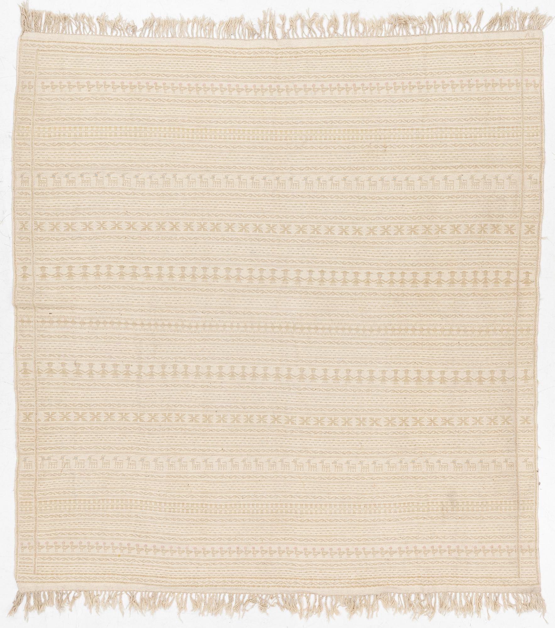 A Kilim part-silk carpet, c. 257 x 241 cm.