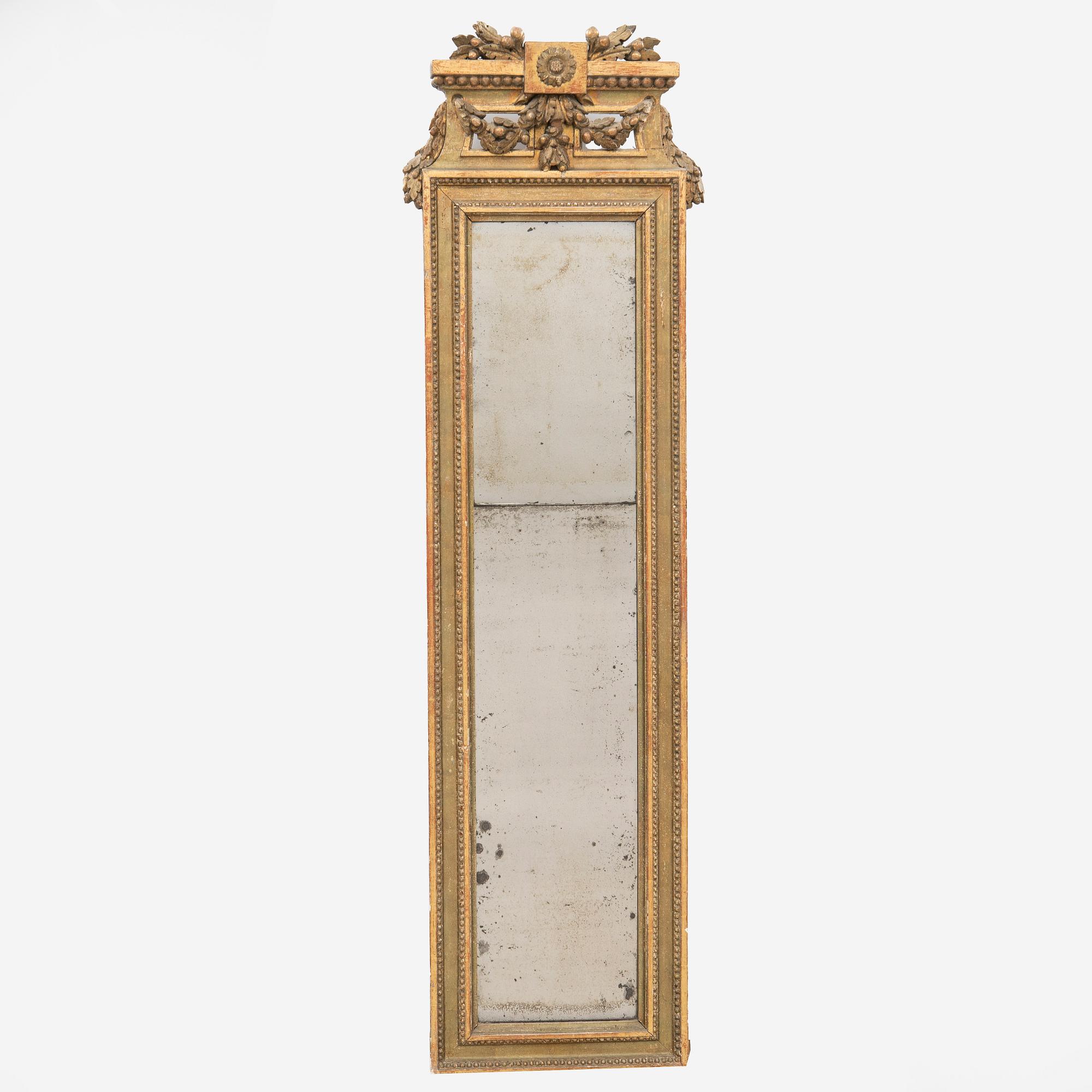 Mirror, Late Gustavian, first half of the 19th century.