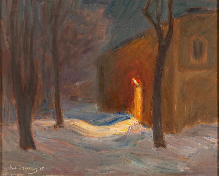 ERIK HEDBERG, oil on canvas, signed and dated -45.