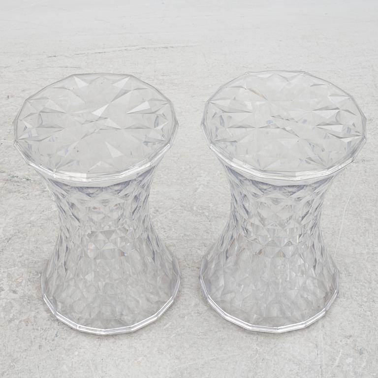 Marcel Wanders, stools, 4 pcs, "Stone", Kartell, contemporary.