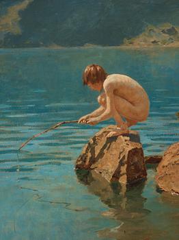 Otto Sinding, Boy fishing.