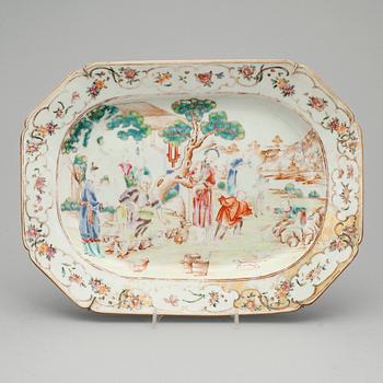STEKFAT, porslin, Kina, Qianlong, 1700-tal.