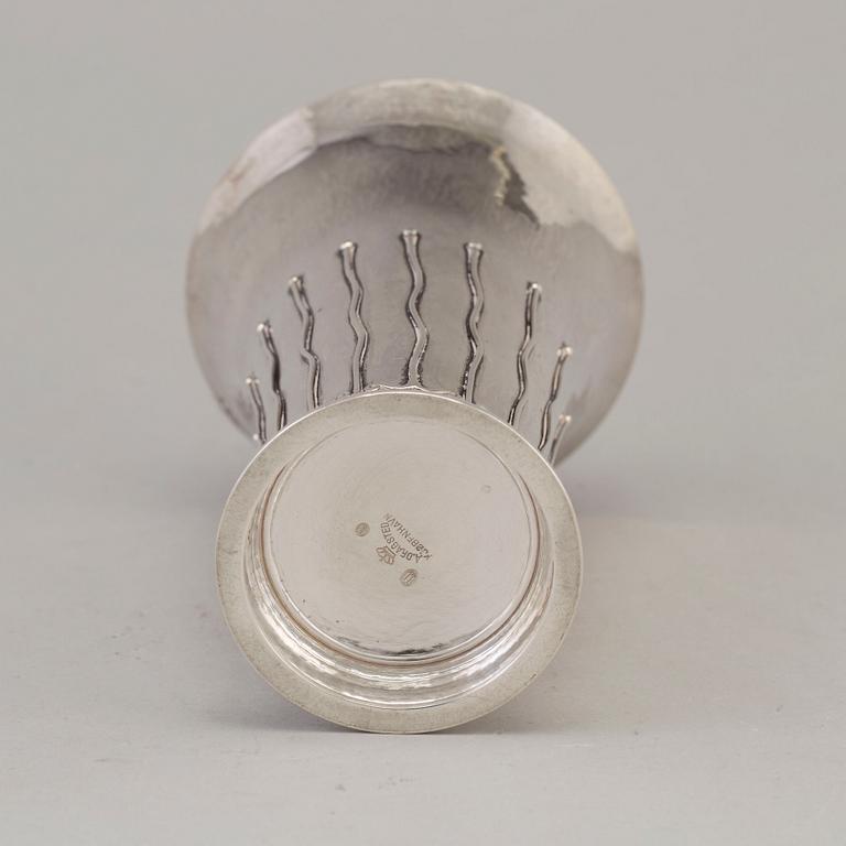 A Danish Art Nouveau silver beaker maker's mark A.N. Dragsted, Copenhagen, 1918.