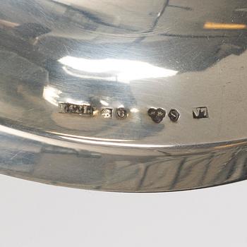 Markströms Guldsmeds Ab, Bowl on foot, 2 pcs, silver, Uppsala 1921-1923.