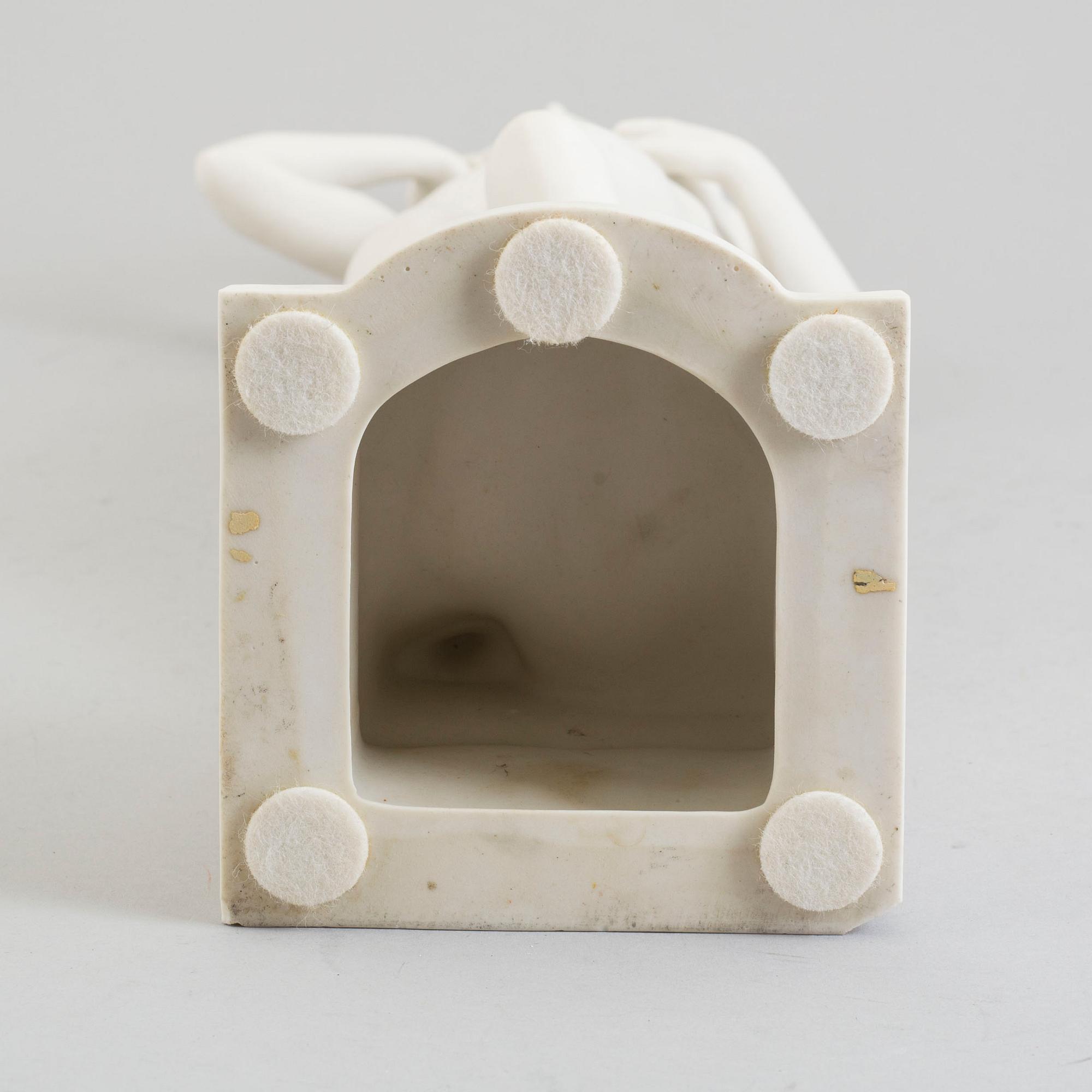 PER HASSELBERG, after. A parian sculpture from Gustafsberg, 1905.