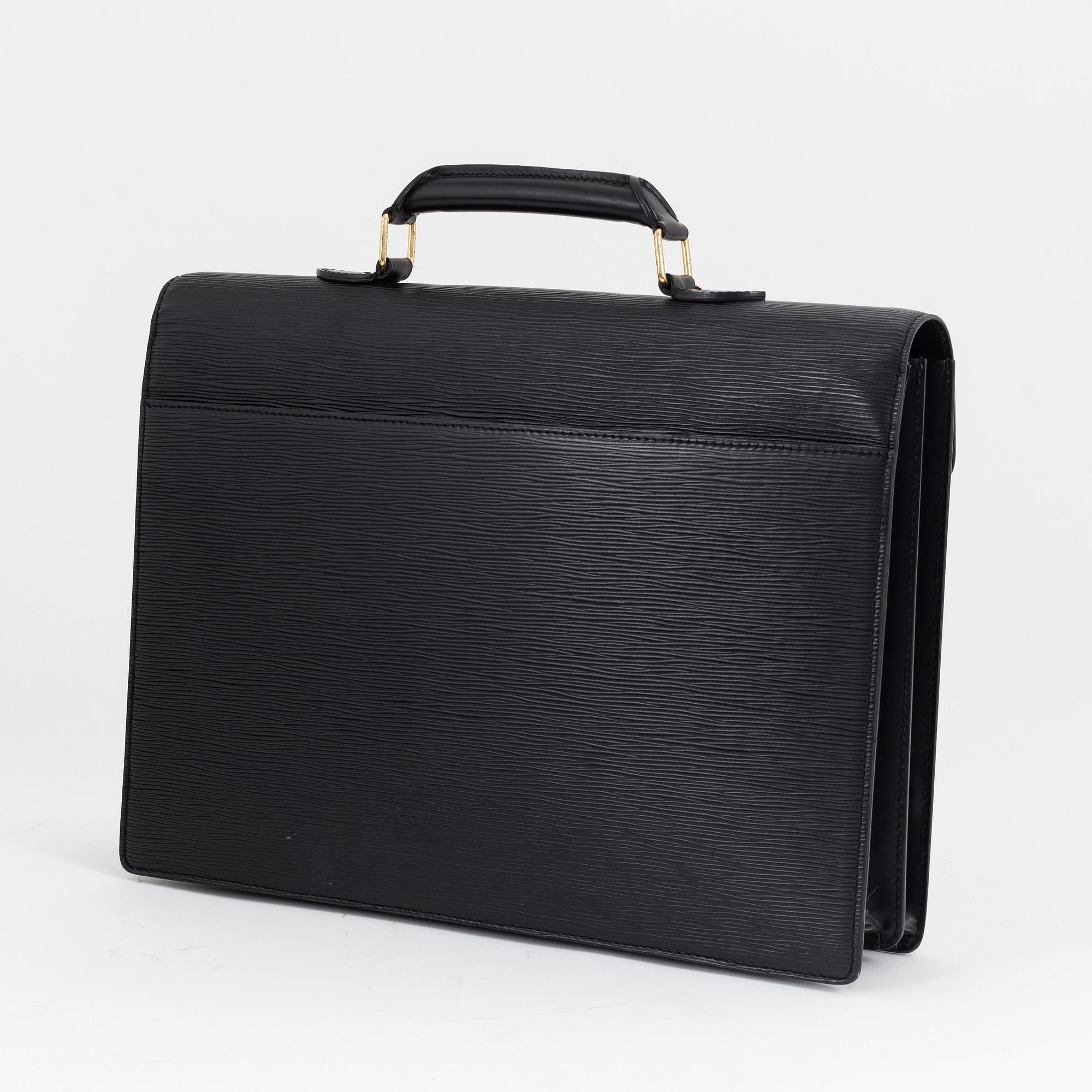 Louis Vuitton, a black Epi 'Ambassador' briefcase, 2000.