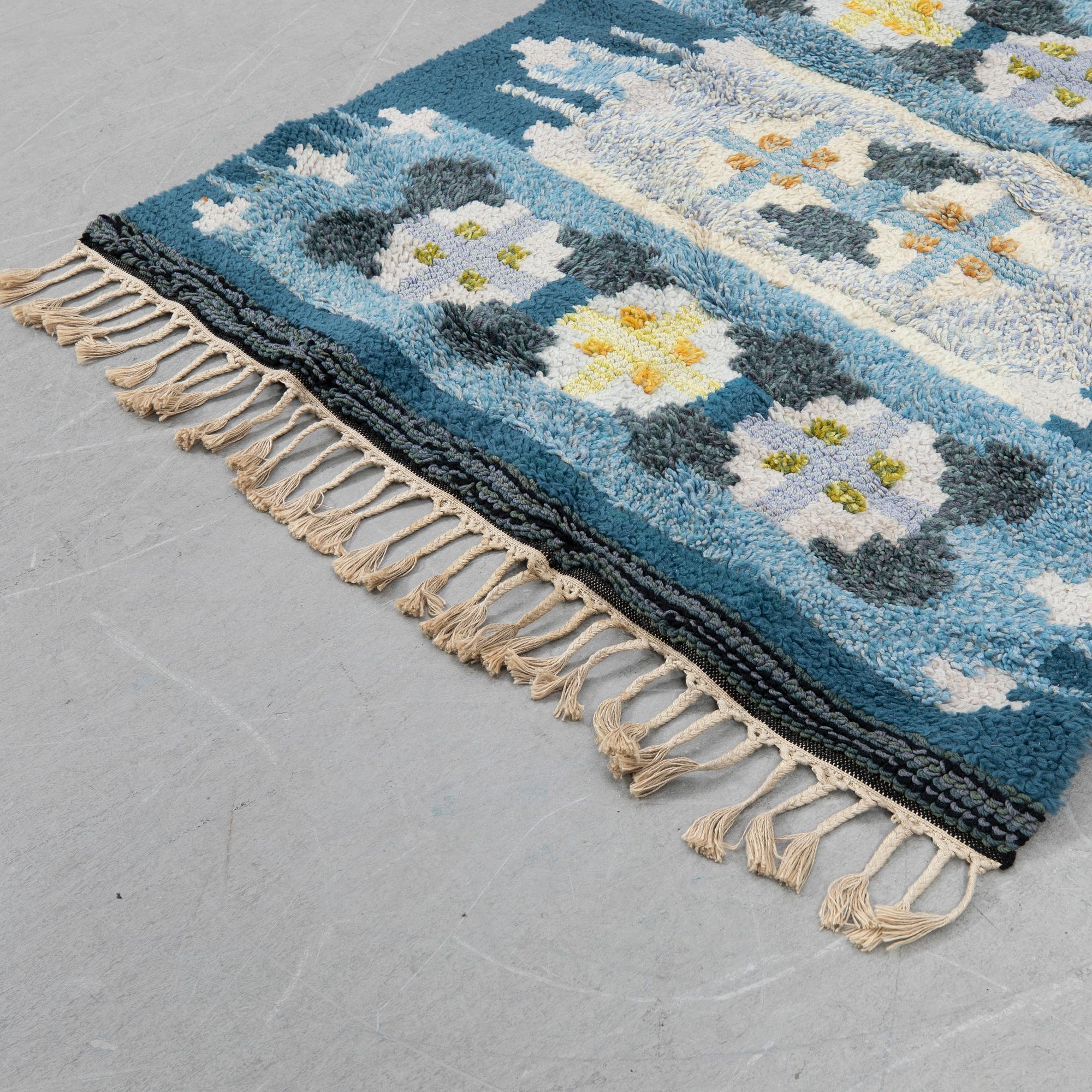 Ingegerd Silow, Rug, röllakan, "Torekov", 140 x 200 cm.