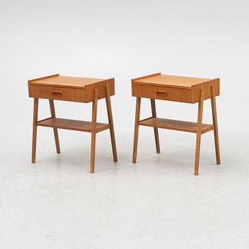 A pair of bedside tables, Sweden, 1950's/60's.