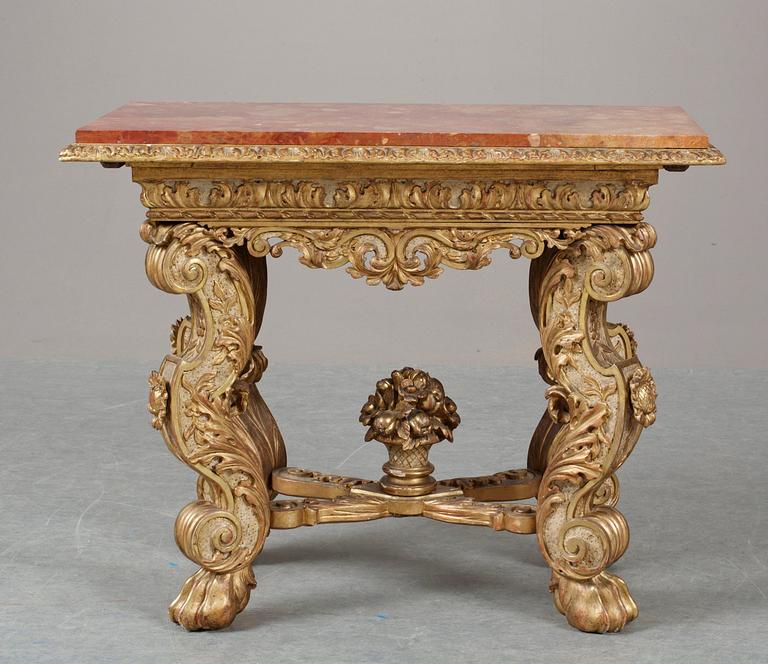 A Swedish Baroque-style table.