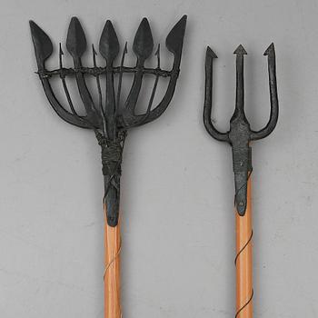 LJUSTER, 2 st, smide, 1800-tal.