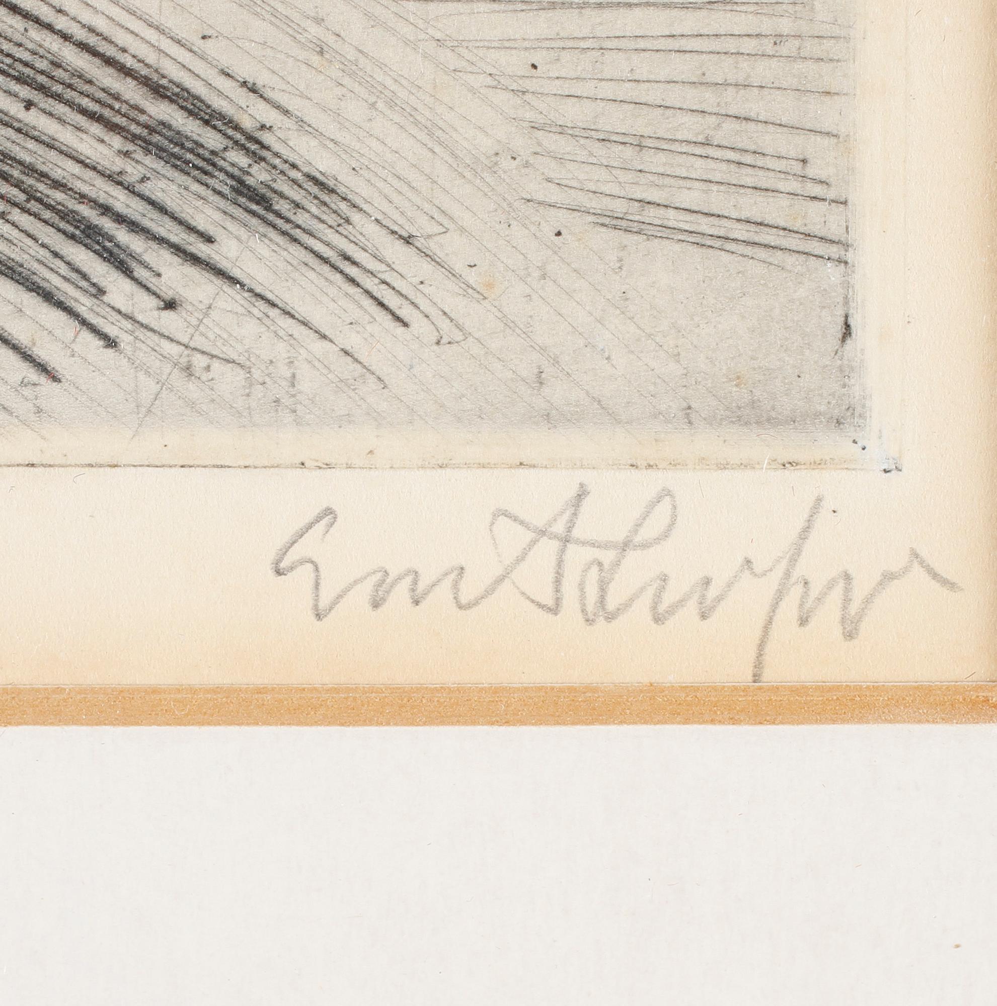 EVERT LUNDQUIST, etsning, signerad och numrerad 14/80.