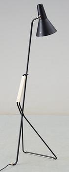 A Swedish black lacquered floorlamp by ASEA, 1940-50's.