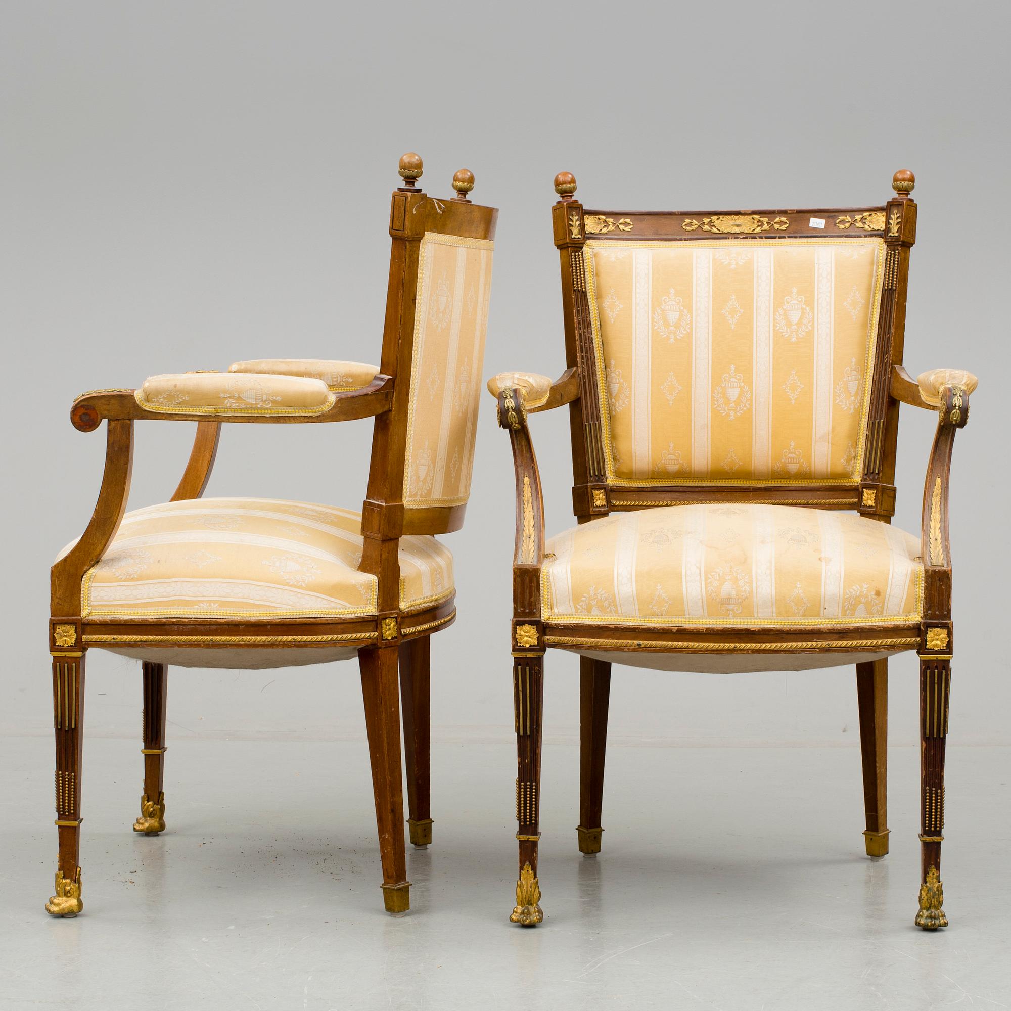 SALONGSGRUPP, 8 delar, empirstil, Ryssland, 1900-talets början.