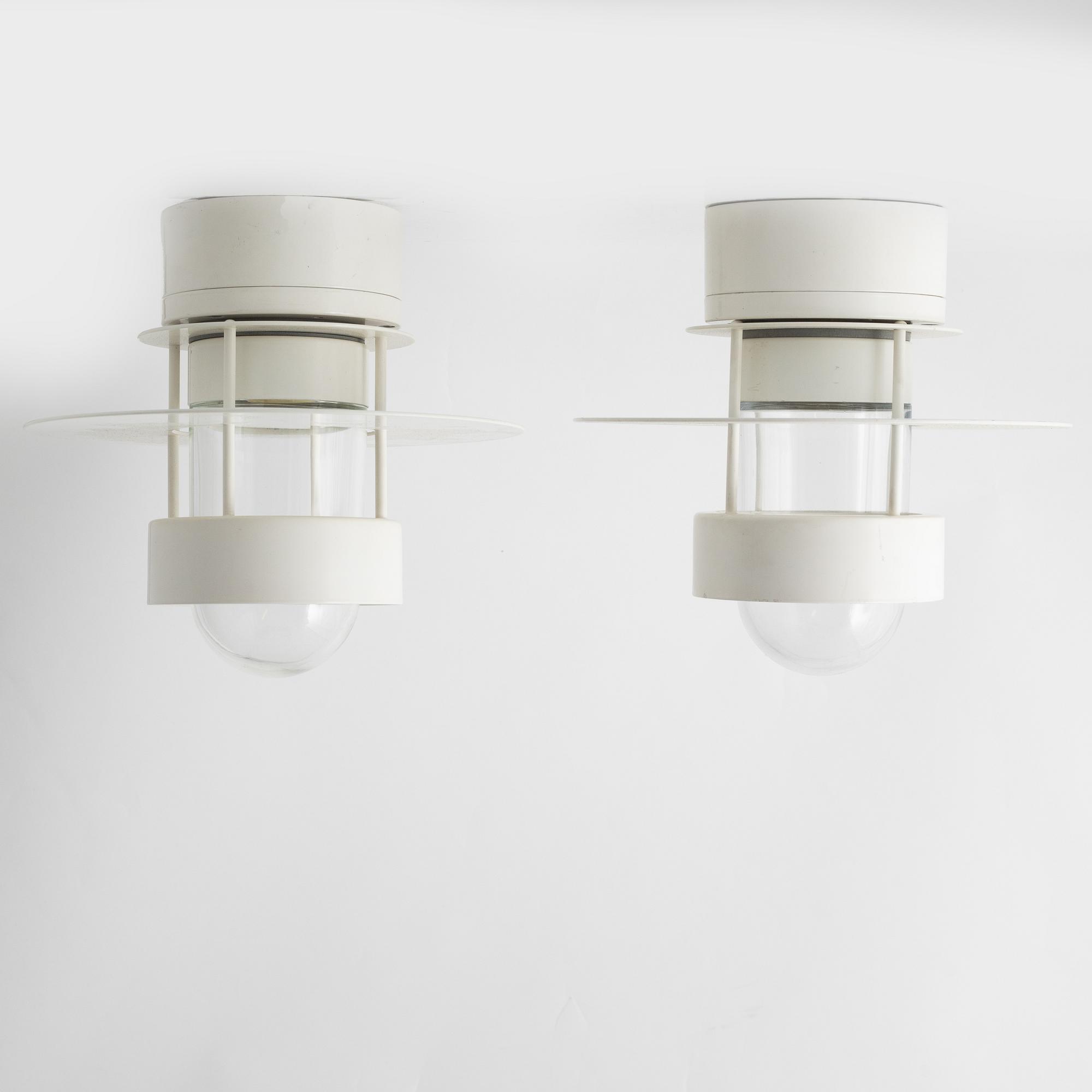 Jens Møller-Jensen, taklampor, ett par, "Albertslund", Louis Poulsen, Danmark.