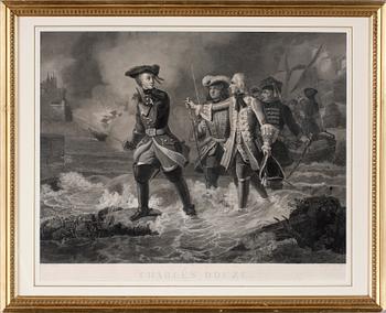 Jean-Victor Schnetz · JEAN-VICTOR SCHNETZ, efter, gravyr, graverad av Adrien Migneret, 1840.