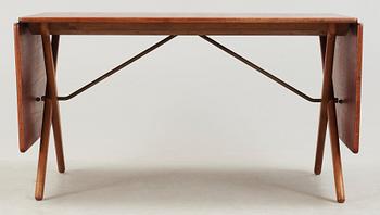 A Hans J Wegner teak and oak dining table, Andreas Tuck, 1950's-60's.