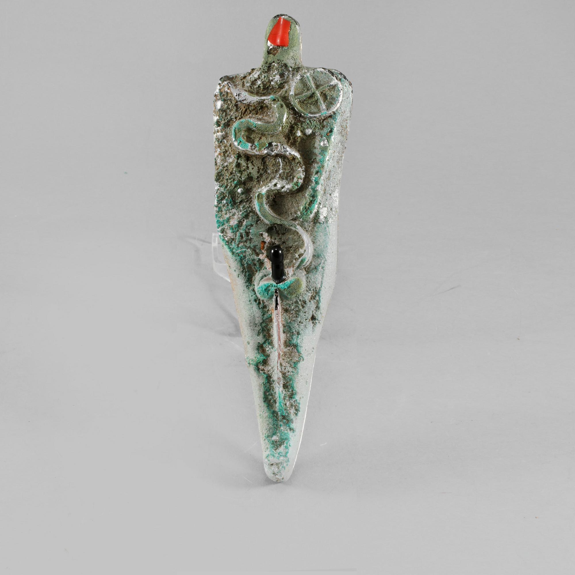 SKULPTUR, glas, Bertil Vallien, unique, Kosta Boda, signerad.