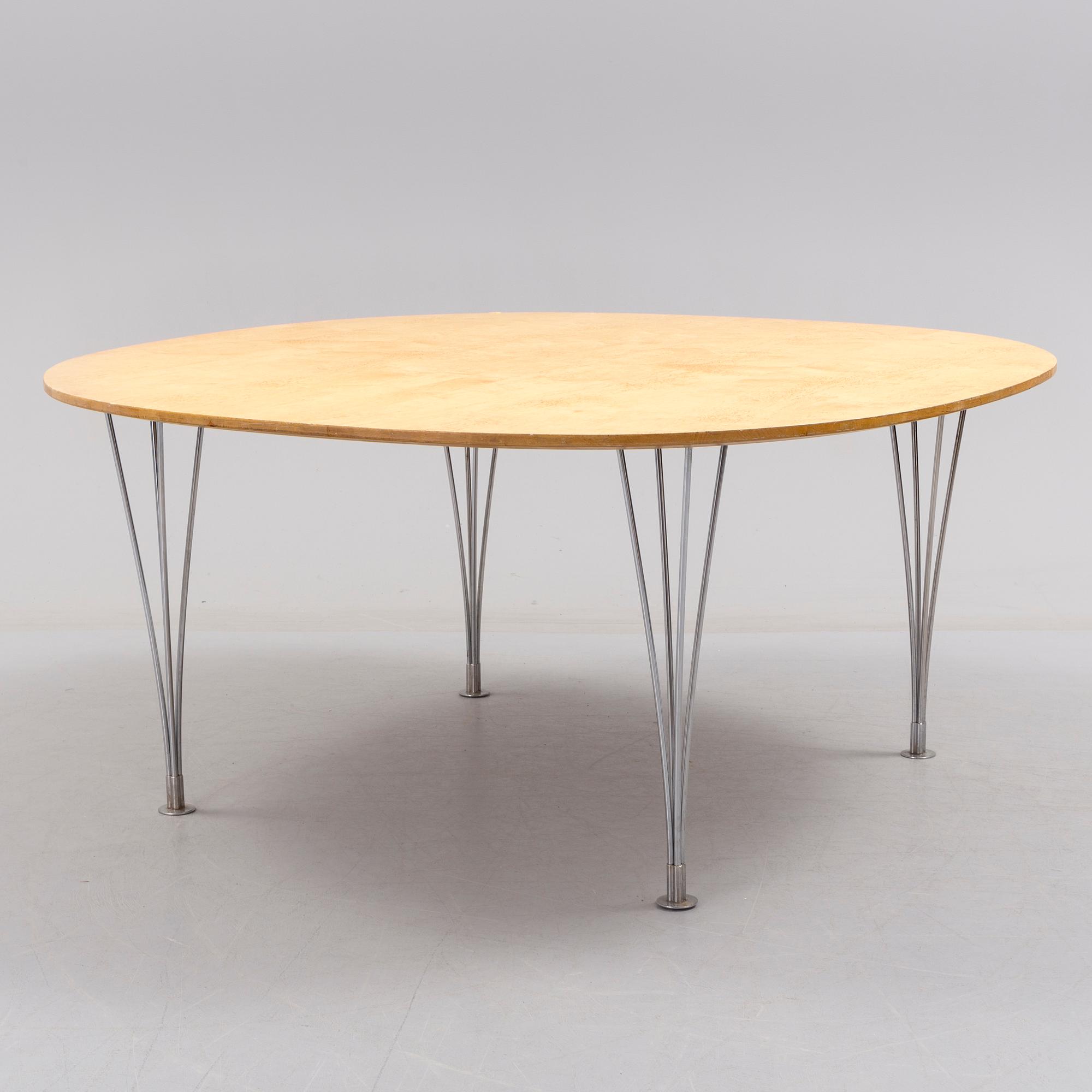 BRUNO MATHSSON / PIET HEIN, matbord, "Superellips", Fritz Hansen.