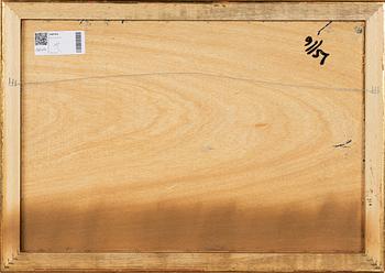 Paavo Sarelli, olja på pannå, signerad.