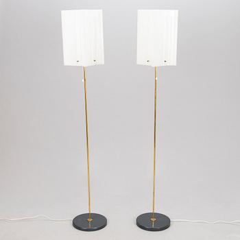 YKI NUMMI, a pair of 1960s '30-008' floorlamps for Orno. Finland.