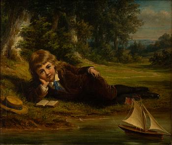 Robert Antoine Müller, Gosse med leksaksbåt.