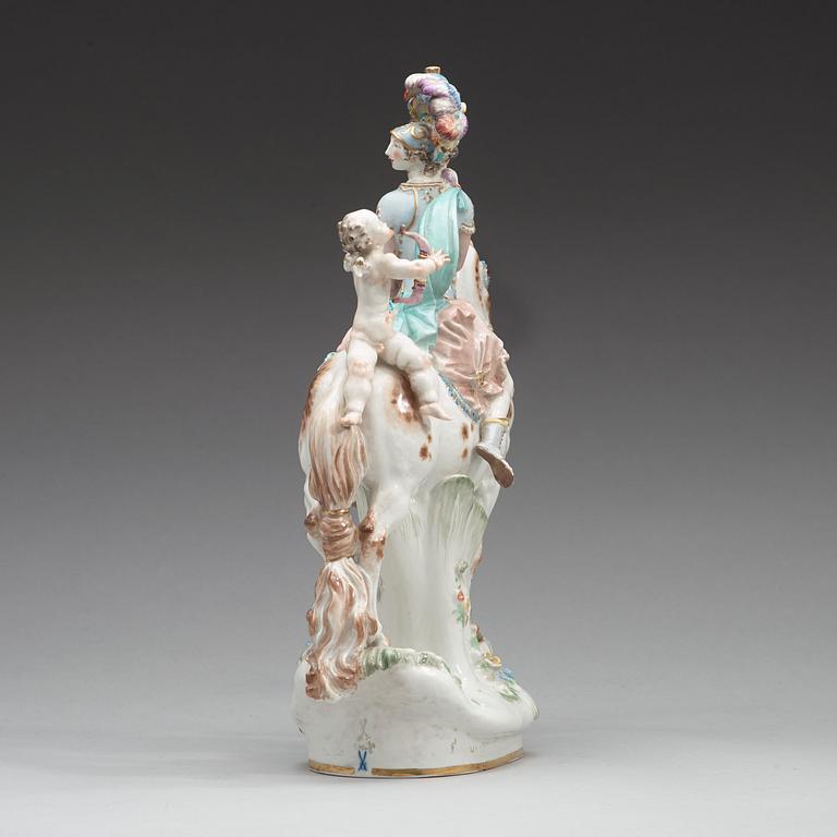 A Meissen figure of 'Amazone mit Amor', 20th Century.