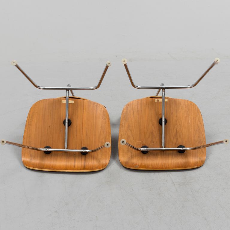 CHARLES & RAY EAMES, a pair of DCM chairs from Herman  Miller.