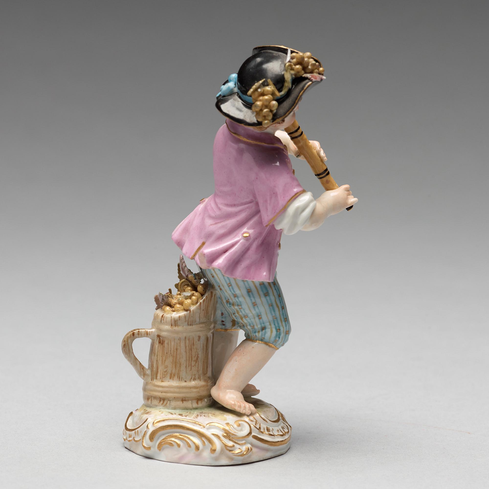 FIGURIN, porslin. Meissen, 1800-talets andra hälft.