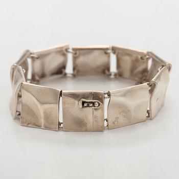 Björn Weckström, bracelet, converted from the necklace "Galactic Peaks", silver, Lapponia 1981.