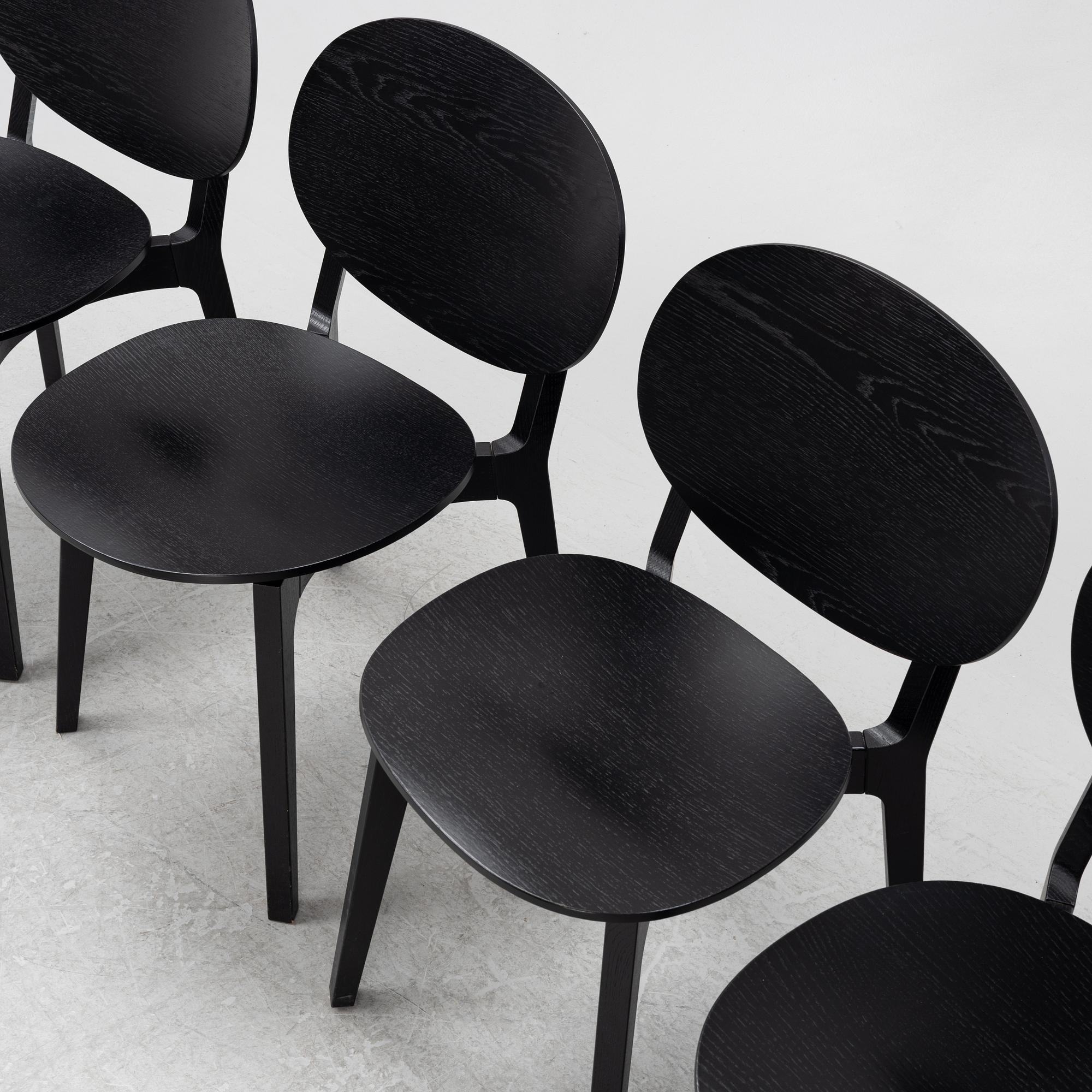 Claesson Koivisto Rune, a set of four 'Olive' chairs, Swedese.