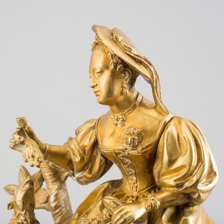 A french pendulum clock, second half of the 19th century.