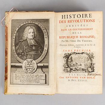 Romersk historia, proveniens bl. a. Warner Groen (1770-1834) (4 vol).