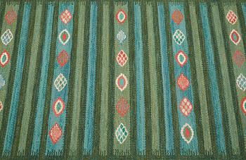 Barbro Nilsson, MATTA, "Krusbär", gobelängteknik, ca 243,5 x 75 cm, signerad AB MMF BN.